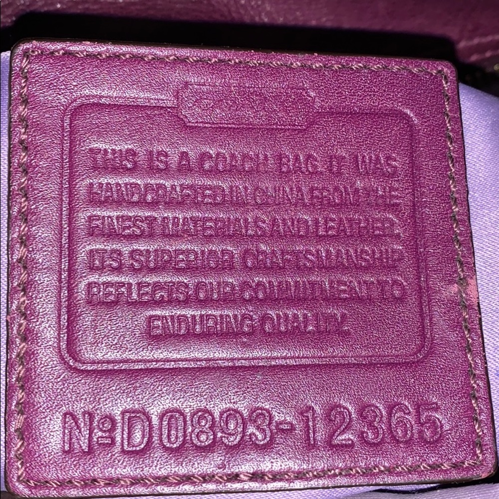 Authentic Coach Purse - Picture 5 of 5
